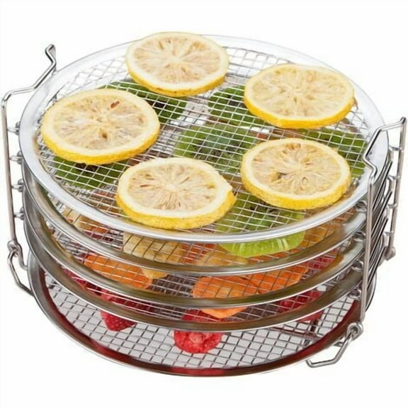 Dehydrator Rack for Ninja Foodi 6.5 & 8 Quart, Food Grade Stainless Steel 6.5&8