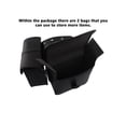 thumbnail image 4 of Riwesomey 1 par de bolsas de cuero PU para sillín de motocicleta, portátil, desmontable, impermeable, Color sólido, almacenamiento elegante, bolsa para Accesorios para motos Marrón Riwesomey VI016886-02, 4 of 6