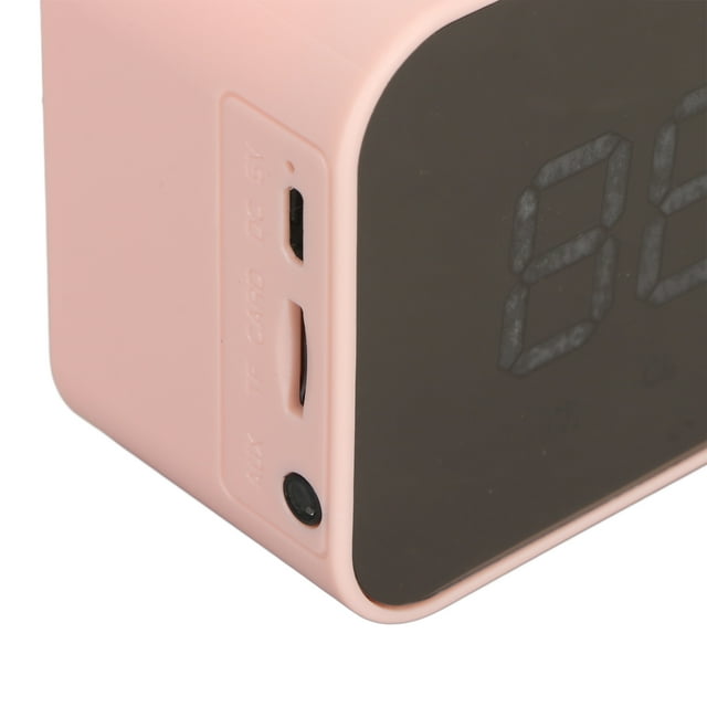 Oubit Haut-Parleur Bluetooth Sans Fil, Haut-Parleur Bluetooth Sans Fil Multifonction Réveil Haut-Parleur Réveil Matériaux Respectueux de l'Environnement