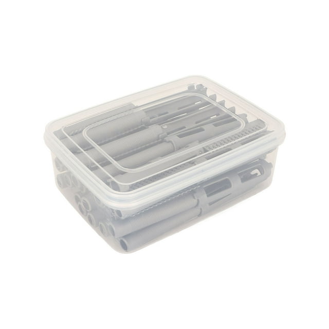 Varilla Permanente, 25 Piezas De Resina Para Peluquería, Varilla Permanente Para Rizar Con Caja De Almacenamiento Para Peluquero Para Novia