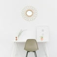thumbnail image 2 of UPGRATOR 1Pcs Decorative Wall Mirror Rattan Boho Wall Decor Light Brown for Hotel Family, 2 of 8
