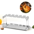 thumbnail image 4 of Naiovety Herramienta portátil para barbacoa, soporte para patas de pollo de acero inoxidable, las patas de pollo no se caen fácilmente. Cocina y Comedor, 4 of 6