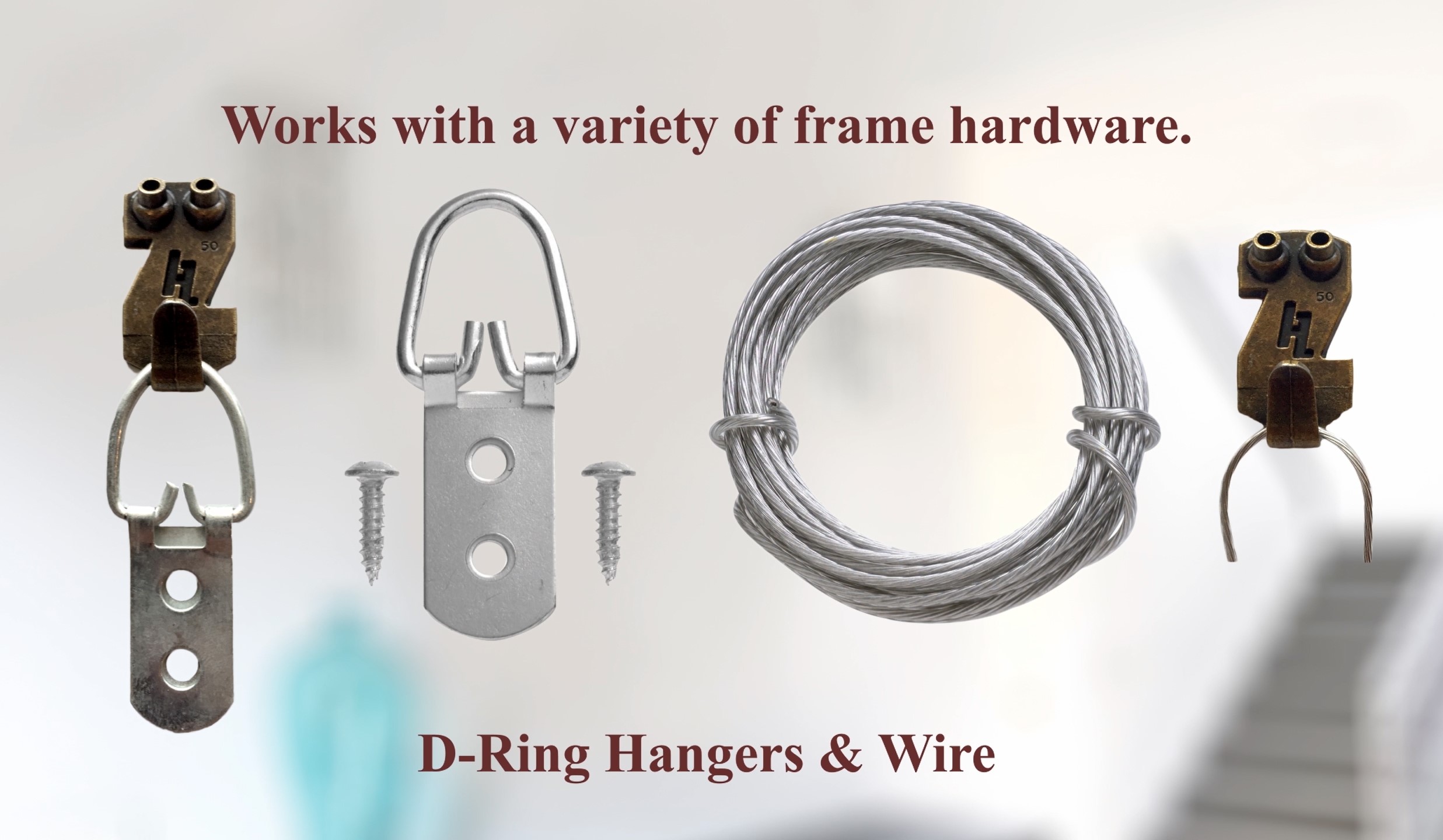 HangZ 30001B Gallery 10lb Picture Hooks (50-Pack)
