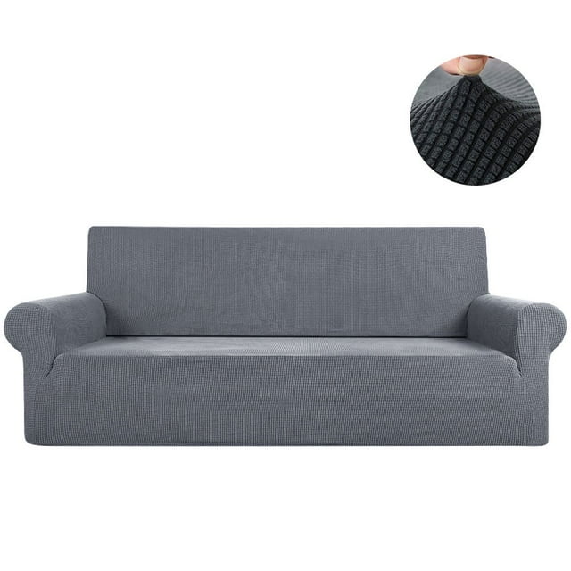 EIMELI 1/2/3/4 Seat Sofa Covers Elastic Stretch Sofa Slipcovers Soft Breathable Chaise Lounge Couch Cover Non-slip Machine Washable Sofa Furniture Protector Covers for Home Living Room Of