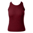 thumbnail image 5 of Hessimy Women's Camisole Tank Top-Breathable Cotton Stretch,Airy Soft(Wine,XXL), 5 of 7