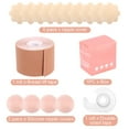 thumbnail image 1 of Double-sided Adhesive Waterproof Instant Breast Lift Tape Silicone Nipple Cover, 1 of 4
