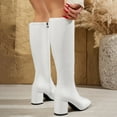 thumbnail image 3 of Women's Knee High Boots - PU Pointed Toe with a Low Chunky Heel for Parties, Evening Events and Special Occasions, 3 of 11