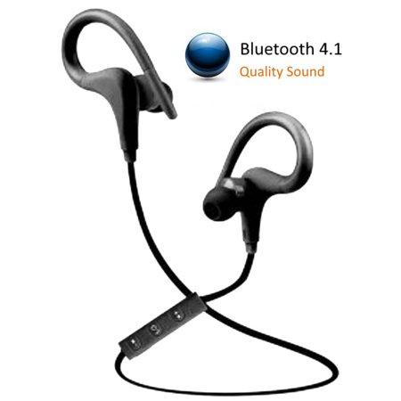 Bluetooth Earbuds:Wireless Stereo 4.1 Headphones Best Headset Lightweight Mini Sports Running Gym Exercise Earphones Earpiece with Microphone for iPhone 6 Plus,5S,5C,5,4S,4,iPad,Smartphones (Best Exercise App For Iphone 6)
