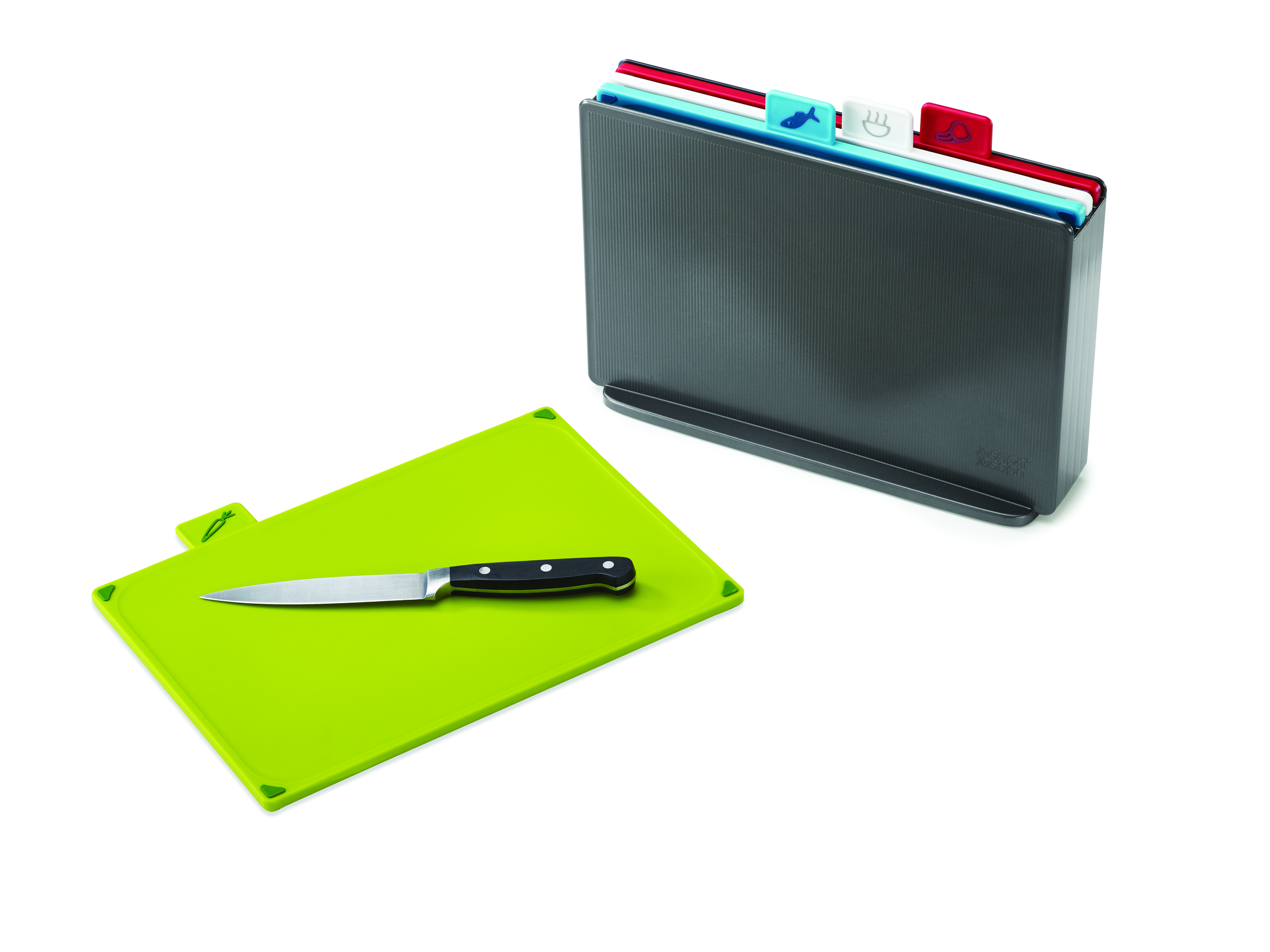 Joseph Joseph Index Chopping Board Set, Regular - Graphite