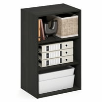 Furinno Basic 3-Tier Open Shelf Bookcase, Bookshelf, Storage Organizer, 11 x 17 x 26, Espresso