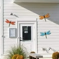 thumbnail image 4 of HEJULIK 3Pcs Metal Dragonfly Wall Decor Outdoor Garden Fence Art,Hanging Decorations for Living Room, Bedroom, 4 of 6