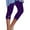 Purple, variant on VISALY Capri Leggings for Women, Beach Vacation Clothes for Women, Women's Casual Seaside Rhinestone Tights Yoga Cropped Pants Women's , Yoga Pants Women, 1 Pack Capris for Women (Black, L)