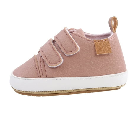 

Futezty Toddler Shoes for Boys & Girls Canvas Velcro Sneakers with Candy-Colored (Pink 4 Toddler)