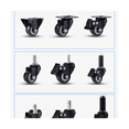 thumbnail image 3 of Roulettes Pivotantes Roulettes Robustes Roulettes à Tige Filetée Roulettes Industrielles Verrouillables Roulettes Pivotantes pour Chariots, 3 of 5
