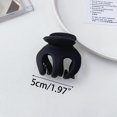 thumbnail image 1 of Pinza de pelo negra mate para mujer, pinzas grandes para el pelo, elegantes, francesas, a la moda, horquillas coreanas, accesorios para el cabello, 1 of 4