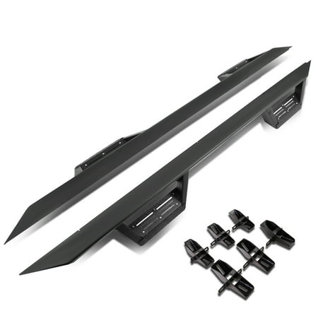 For 07-16 Jeep Wrangler Sedan Aluminum 3" Side Nerf Bar Running Board W/Downpipe Step Left+Right 08 09 10 11 12 13 14 15