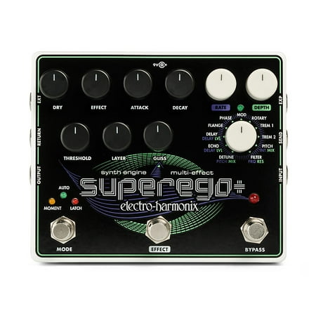 Electro-Harmonix Supergo+ Synth Engine/Multi-Effect w/ Power (Best Effects Pedals For Synths)