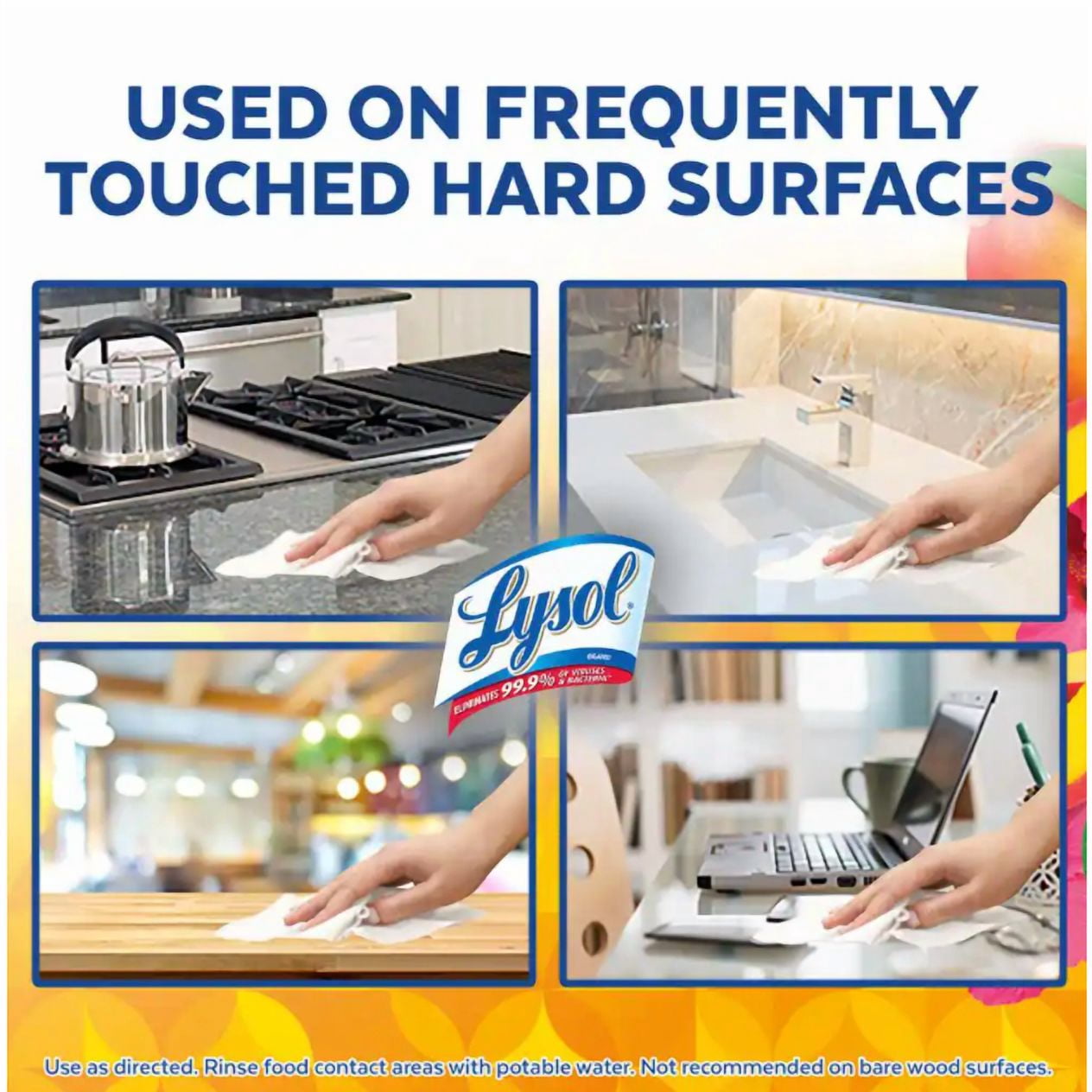 Lysol 80-Count Mango and Hibiscus Disinfecting Wipes (3-Pack)