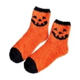 thumbnail image 2 of Womens Halloween Crew Socks Thick Warm Mid Calf Socks Pumpkin Ghost Bat Moon Print Novelty Fall Winter Cozy Casual Socks, 2 of 6
