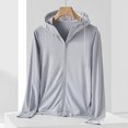 thumbnail image 2 of cllios Womens UPF 50+ Sun Protection Jacket Lightweight Quick Dry Full Zip Long Sleeve Sun Shirts Breathable Packable Outdoor Running Hiking Hoodie Rash Guard Plus Size, 2 of 6