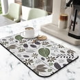 thumbnail image 2 of Eye-Catching Floral Coffee Drying Mat, 19.5x12in - Absorbent Kitchen Counter Mat & Splash Guard, Ideal for Coffee Maker, Espresso Machine, Coffee Mat and Adds Flair to Dining Room Decor, 2 of 7