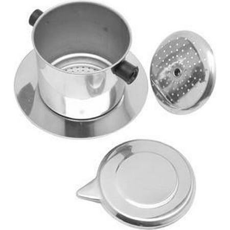 

Stainless Steel Camping Hand Manual Coffee Tea Maker Filter Percolator Brewer
