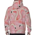 thumbnail image 7 of Lsque Flamingos Pattern Casual Men's Hoodie,Hooded Sweatshirt with Kangaroo Pocket,Pullover Hoodie-X-Large, 7 of 7