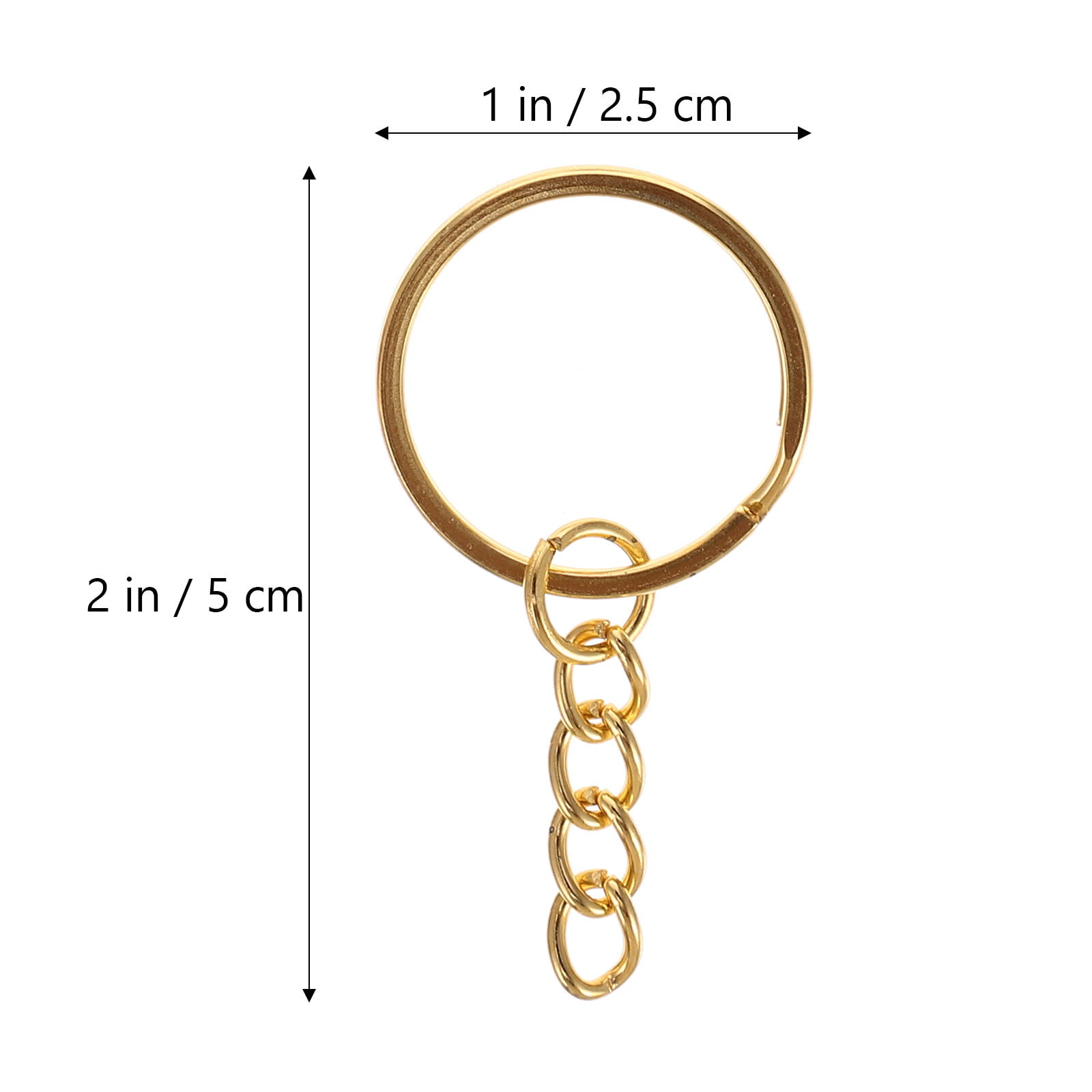 Homemaxs 450pcs Key Chain Making Kit DIY Keychain Supplies Keychain with Chain Key Rings Screw Eye Pin, Women's, Size: 5x2.5x0.60cm
