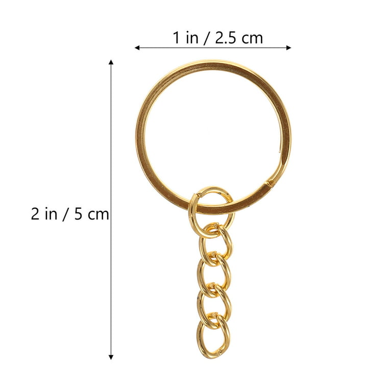 Keychain Rings for Crafts, Selizo 120pcs Gold Keychain Hardware Includes  60pcs Key Chain Hooks and 60pcs Key Rings for Keychains, Acrylic Blanks and  Resin Craft - Yahoo Shopping