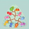 thumbnail image 1 of Children's Early Education Toys, Thinking Games, Shapes, Fruits, Marine Life, Cars, Numbers, Wooden Tracks, Intelligence Development, Walking Mazes, 1 of 4