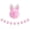 B, variant on 8.1ft Easter Decorations Garland - Cute Pink White Bunny Garland with Soft Fabric Ears, Spring Holiday Banner for Tree, Wall, Fireplace Mantle, Home Indoor Outdoor Party Decor