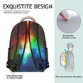 thumbnail image 5 of Starry Night Celestial Students Backpack Galaxy Outer Space Nebula Cosmic Design, Lightweight and Wear-Resistant School Bag, 5 of 5