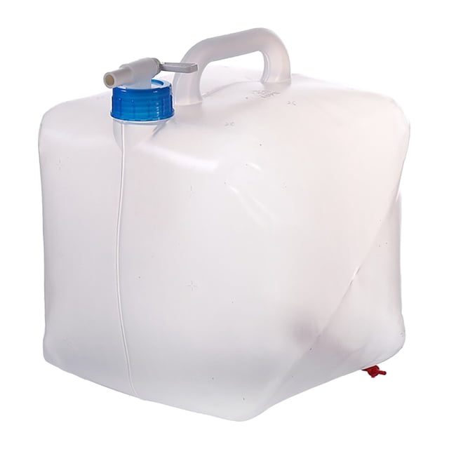 1.32gal Collapsible Camping Water Storage Cubes Jug Water Container with Spigot Foldable Outdoor