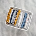 thumbnail image 2 of Plastic Storage Basket Large W/ Cut-Out Handles Mesh Design Home Organization Us, 2 of 5