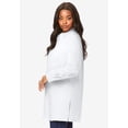 thumbnail image 4 of Roaman's Women's Plus Size Kate Long-Sleeve Crisp Cotton-Blend Button-Front Tunic, 4 of 6