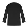 thumbnail image 5 of AherBiu Plus Size Tops for Women Long Sleeve Oversized Tees Notch V Neck Basic Fall Casual Loose T Shirts, 5 of 5