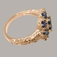 thumbnail image 3 of LBG British Made Solid 9k Rose Gold Natural Sapphire Womens Anniversary Ring - 33 size options - Size 10.25, 3 of 7