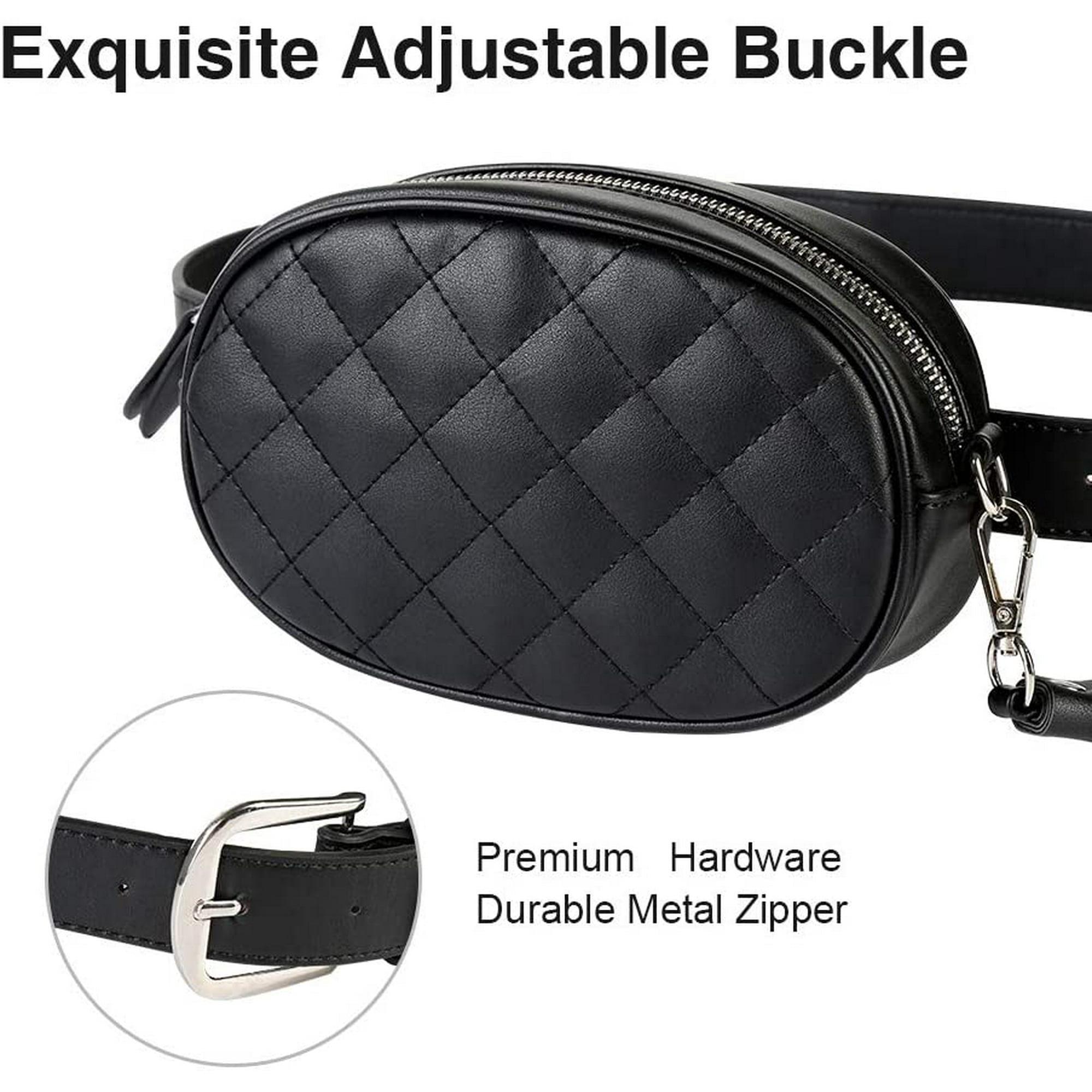 Hengyun1 Waist Bag Ladies Fanny Pack Hip Bags For Women Black