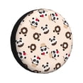 thumbnail image 1 of Balery Panda Ice Creams Donuts Cubiertas para Neumáticos - Protector Resistente para Neumáticos de Camioneta, SUV, Remolque, Camper y RV-15 inch, 1 of 6