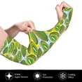 thumbnail image 3 of Easygdp Watercolor Kiwi Fruits Summer Adult Ice Silk Sunscreen Arm Cover with Thumbhole, Cooling Compression Arm Cover for Running, 3 of 8
