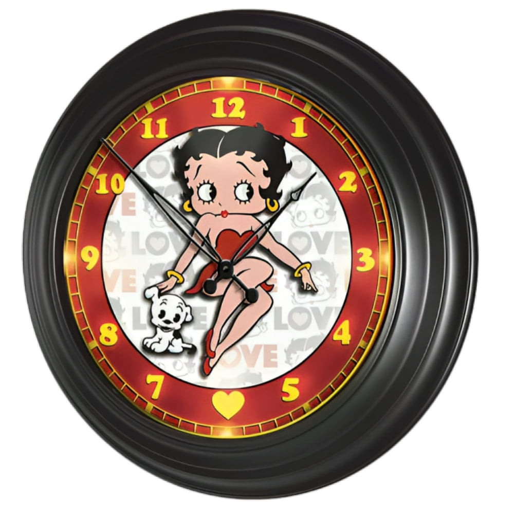 Bradford Exchange Handcrafted Betty Boop Cuckoo Wall Clock with