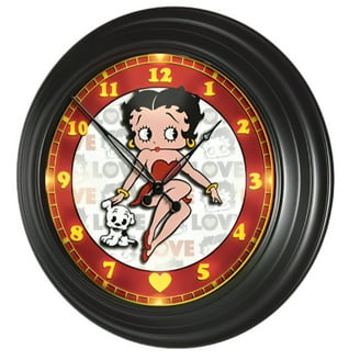 Betty Boop アニメーション時計 Bradford Exchange Handcrafted Betty Boop Cuckoo Wall Clock with