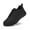 Black, variant on 2025 New Autumn/Winter Men's Shoes, Breathable Trendy Versatile Thick-Sole Sneakers for Casual Running, Sizes 39-48