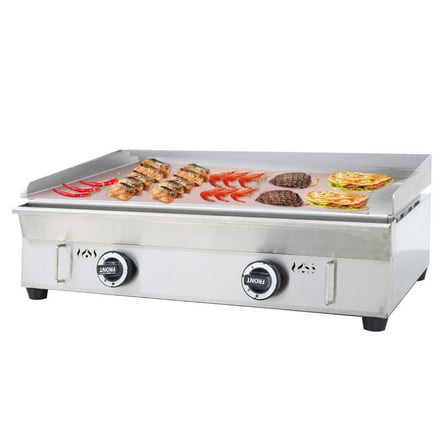 Stainless Steel Commercial Home Gas Grill Griddle Camp Countertop Flat Cooking Griddle Grill