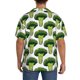 thumbnail image 3 of Fotbe Cute Broccoli Camisa Estampada de Manga Corta para Hombre, Casual de Verano, Estilo Playero, Sin Arrugas-XX-Large, 3 of 5