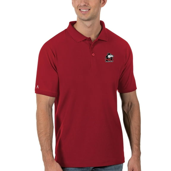 Men's Antigua Cardinal Northern Illinois Huskies Legacy Pique Polo