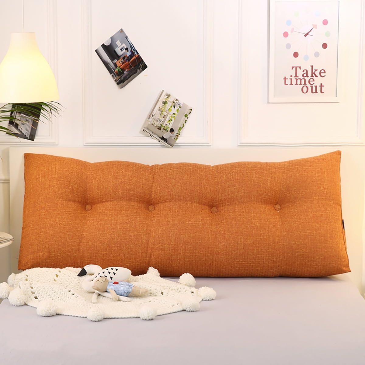 Wedge Triangular Pillow Bed Backrest Support Pillow Sofa Reading Pillow