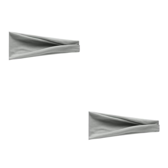 Yuarrent Diademas deportivas, Diademas elásticas, Bandas para el cabello para mujeres Entrenamiento para correr Fitness Band, Ciclismo, 21 gris plata 1 2piezas