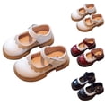 thumbnail image 7 of Gpaecead Girls Princess Mary Janes Shoes Round Toe Soft Thick Sole Non Slip Casual Flats For School And Party, Beige, 7 of 7