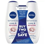 NIVEA Care and Sparkle Moisturizing Body Wash - Two(2) 16.9 fl. oz.